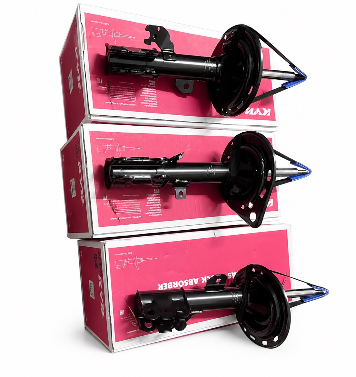 KYB Product Range Shock absorber showcase